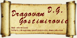 Dragovan Gostimirović vizit kartica